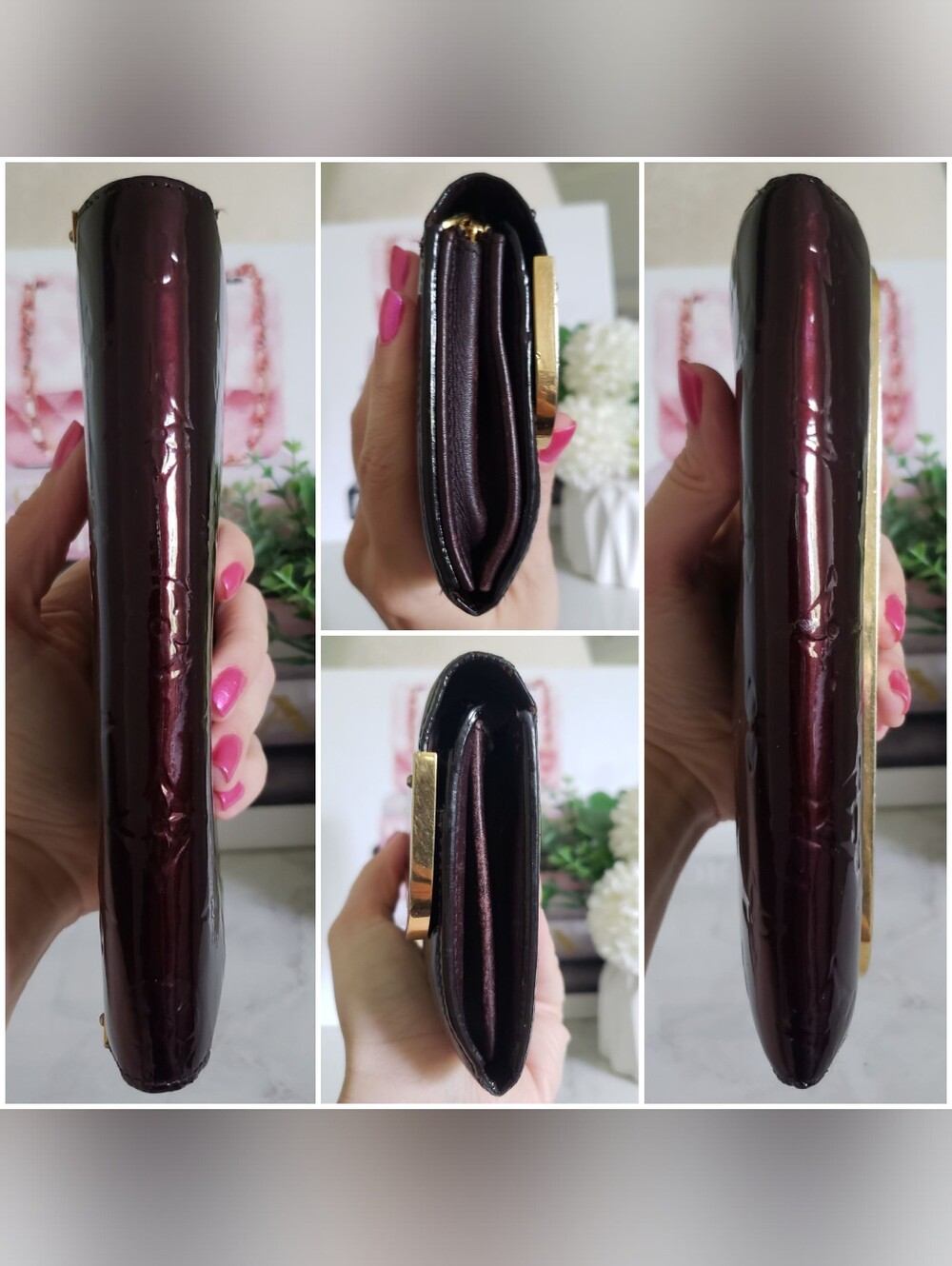 Authentic Pre-owned Louis Vuitton Rossmore Vernis Long Flap Wallet - Picture 8 of 16